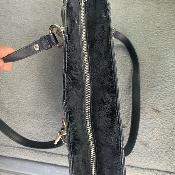 Coach Black and Orange Leather Tote Bag - Picture 7 of 7